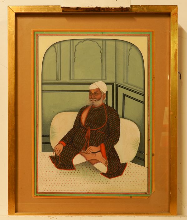 INDIAN SCHOOL, 20TH CENTURY, A PORTRAIT OF A NOBLEMAN