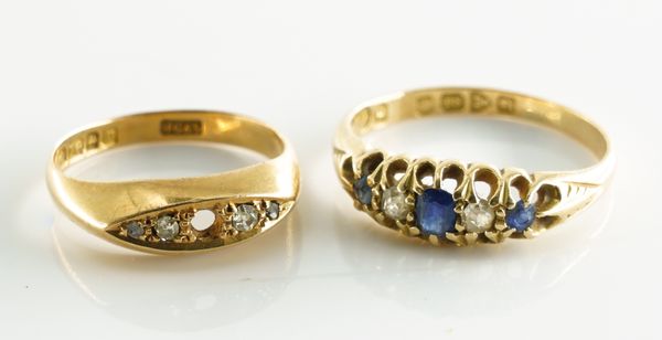 TWO EDWARDIAN RINGS