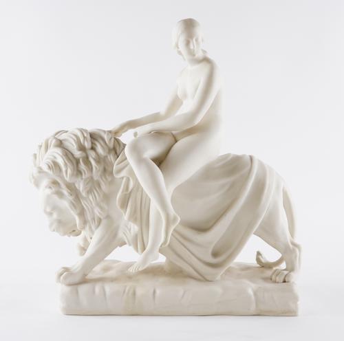 A PARIAN SCULPTURAL GROUP OF UNA AND THE LION
