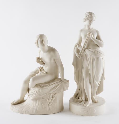 TWO PARIAN FIGURES OF SABRINA AND EUTERPE (2)