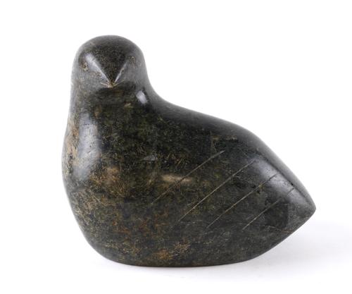 DAVID RUBEN PIQTOUKUN (B. 1950, NORTHWEST TERRITORIES): A CARVED NESTING SPIRIT BIRD