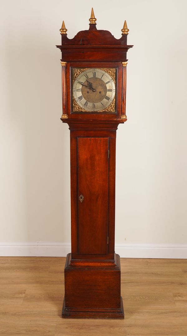 JOHN JULER, NORTH WALSHAM: A GEORGE III MAHOGANY LONGCASE CLOCK