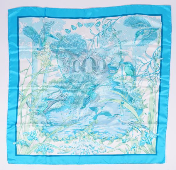 HERMES: TWO SILK SCARVES (2)