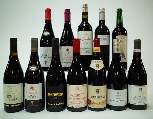 12 BOTTLES FRENCH RED WINE