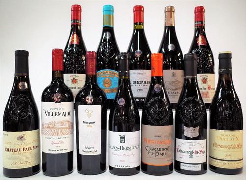 12 BOTTLES FRENCH RED WINE
