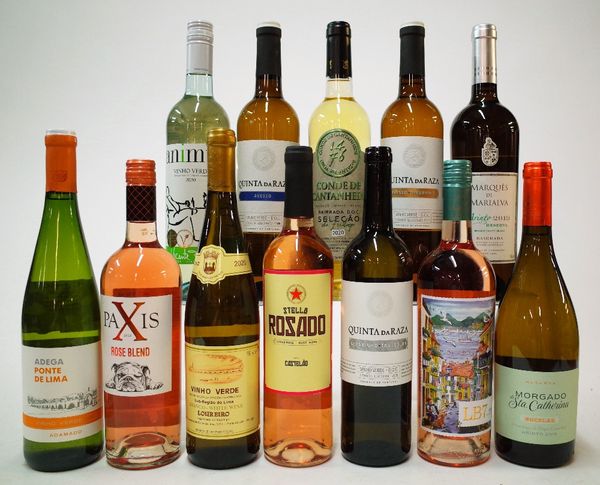 12 BOTTLES PORTUGUESE WHITE AND ROSÉ WINE