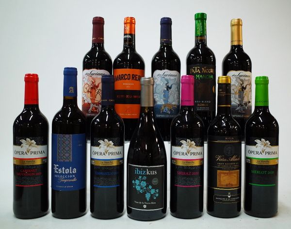 12 BOTTLES SPANISH RED WINE