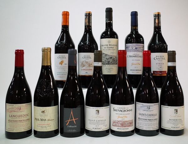 12 BOTTLES FRENCH RED WINE