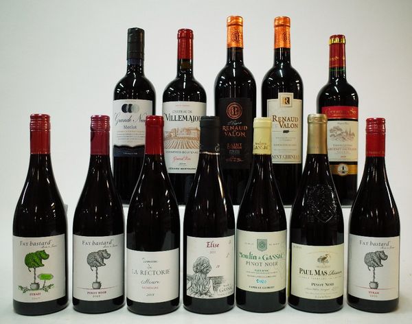 12 BOTTLES FRENCH RED WINE