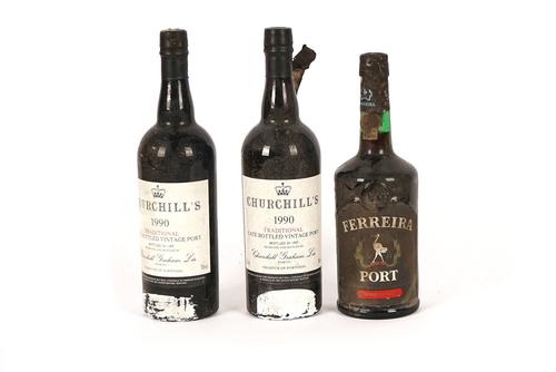 THREE BOTTLES OF PORT (3)