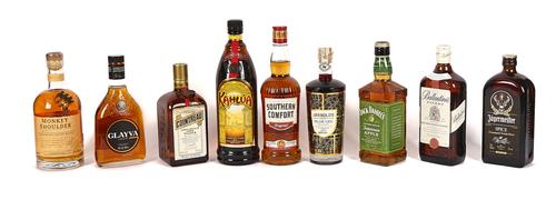 NINE BOTTLES OF MIXED SPIRITS (9)