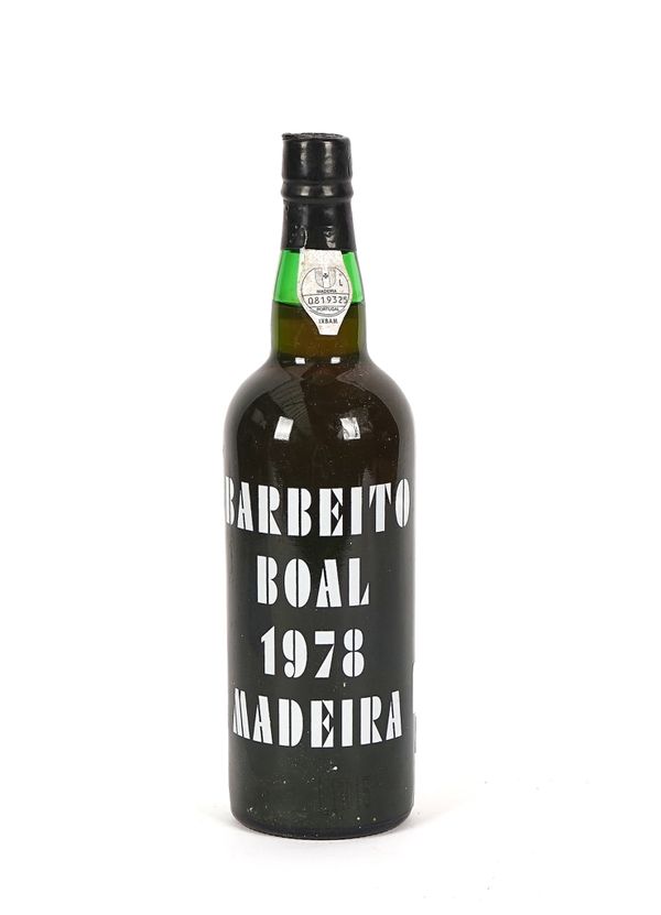 A 75CL BOTTLE OF 1978 BARBEITO BOAL MADEIRA