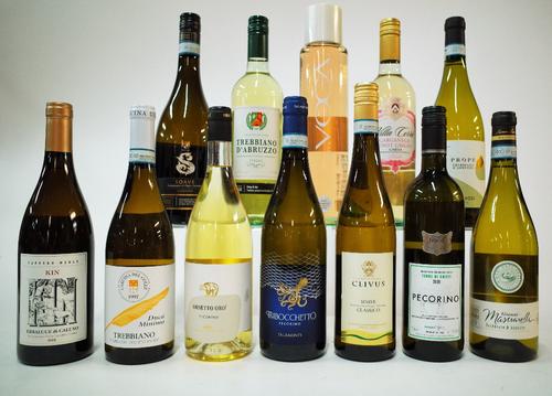 10 BOTTLES ITALIAN WHITE AND 2 ROSÉ WINE