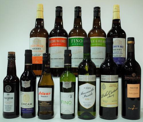 12 BOTTLES SHERRY