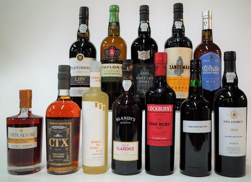 12 BOTTLES PORT AND FORTIFIED WINE