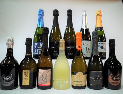 12 BOTTLES ITALIAN AND SPANISH SPARKLING WINE