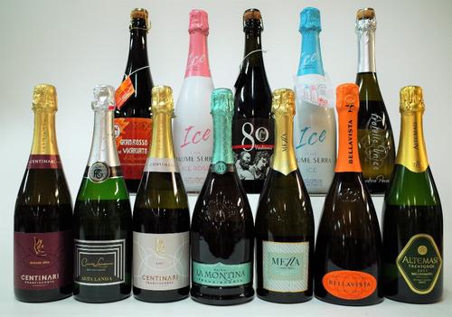 12 BOTTLES SPANISH AND ITALIAN SPARKLING WINE