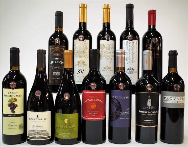 12 BOTTLES AMERICAN AND MEXICAN RED WINE