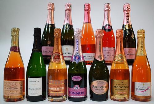 12 BOTTLES PINK CHAMPAGNE