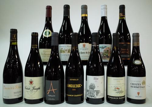 12 BOTTLES FRENCH RED WINE