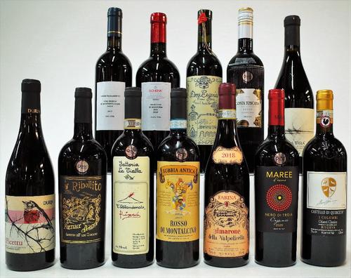 12 BOTTLES ITALIAN RED WINE
