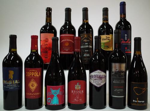 12 BOTTLES AMERICAN RED WINE