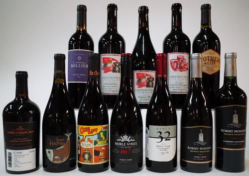 12 BOTTLES AMERICAN RED WINE