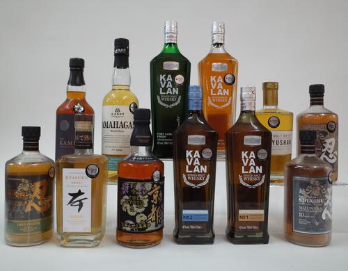 12 BOTTLES JAPANESE AND TAIWANESE WHISKY