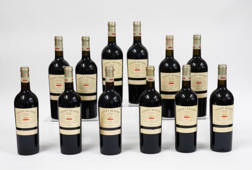 TWELVE BOTTLES OF CALVET RESERVE BORDEAUX (12)