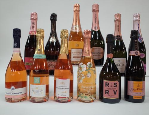 12 BOTTLES ROSÉ CHAMPAGNE