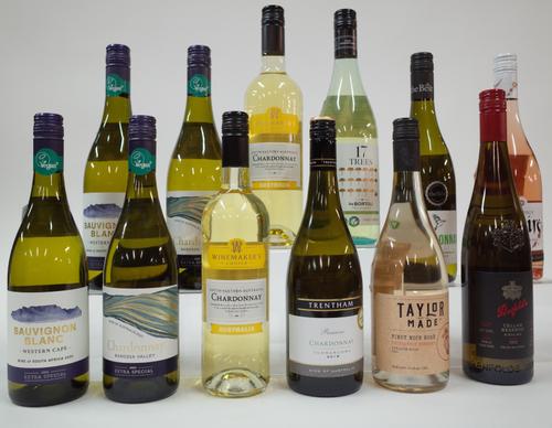 12 BOTTLES WHITE AND ROSÉ WINE