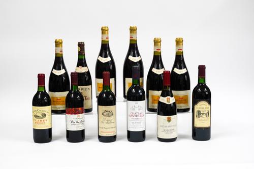 TWELVE BOTTLES INCLUDING FIVE BOTTLES OF CALVET RED BURGUNDY 1999 (12)
