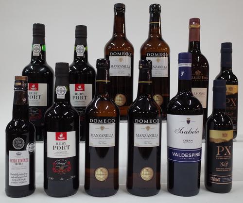 12 BOTTLES FORTIFIED WINE