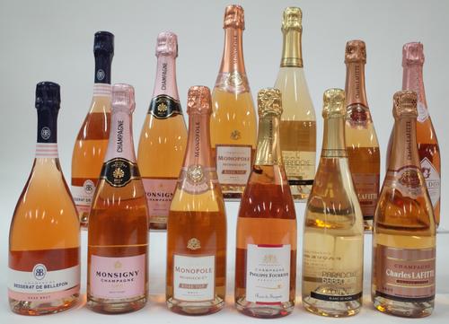 12 BOTTLES ROSÉ CHAMPAGNE