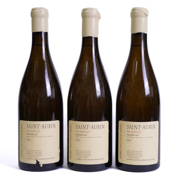 THREE BOTTLES OF PIERRE-YVES COLIN-MOREY EN REMILLY 2011 (3)