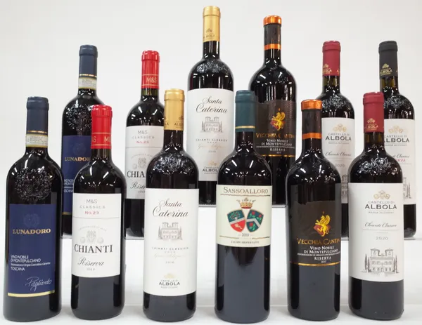 12 BOTTLES ITALIAN RED WINE