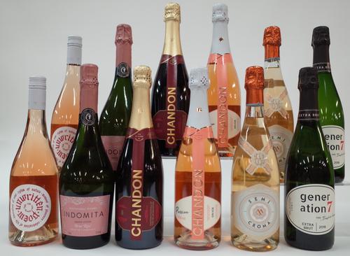 10 BOTTLES SPARKLING AND 2 ROSÉ WINE