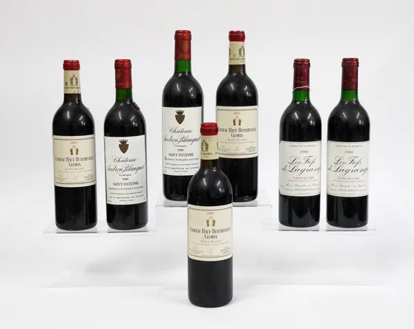 A MIXED GROUP OF FRENCH RED WINE INCLUDING THREE BOTTLES OF CHATEAU HAUT-BEYCHEVELLE GLORIA 2003 (7)