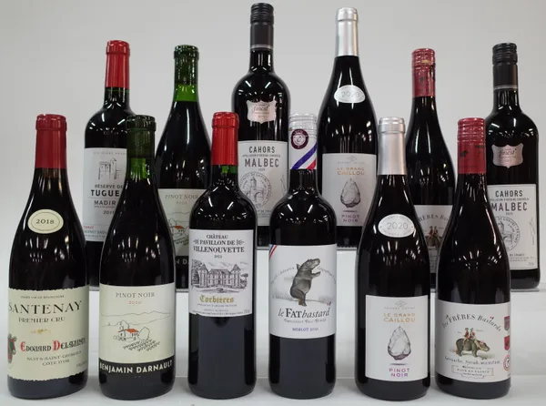 12 BOTTLES FRENCH RED WINE