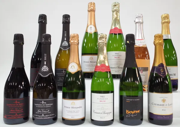 12 BOTTLES FRENCH SPARKLING WINE