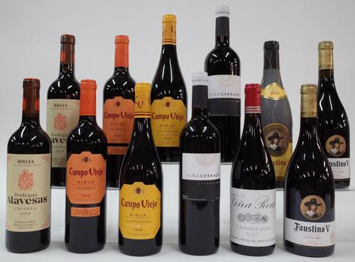 12 BOTTLES SPANISH RED WINE