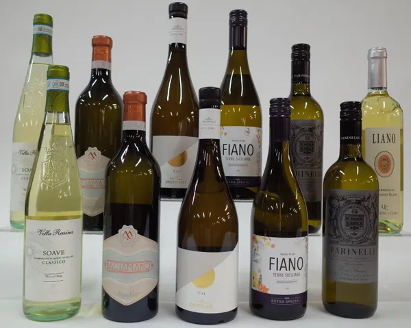 11 BOTTLES ITALIAN WHITE WINE