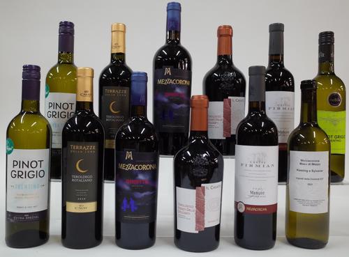 12 BOTTLES ITALIAN RED AND WHITE WINE