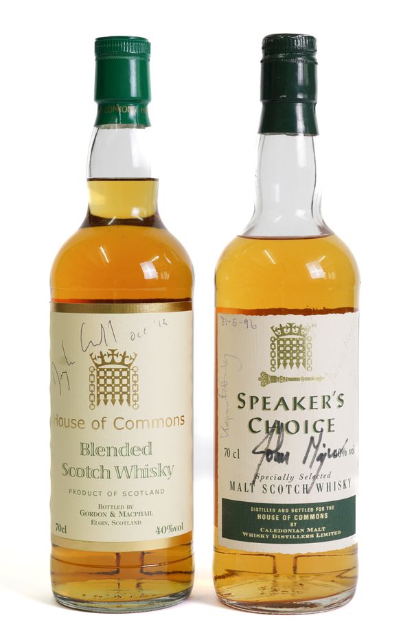 TWO SIGNED BOTTLES OF WHISKY (2)