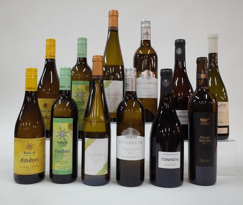 12 BOTTLES GEORGIAN, INDIAN, TURKISH  AND LEBANESE WHITE WINE