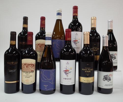 10 BOTTLES CHINESE RED AND 2 WHITE WINE