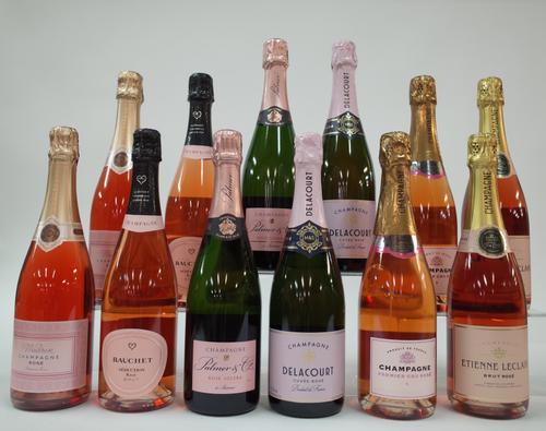 12 BOTTLES ROSÉ CHAMPAGNE