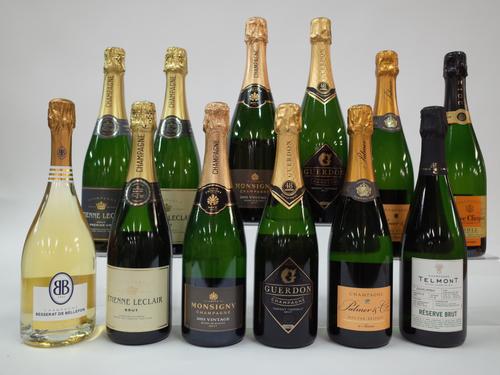 12 BOTTLES CHAMPAGNE