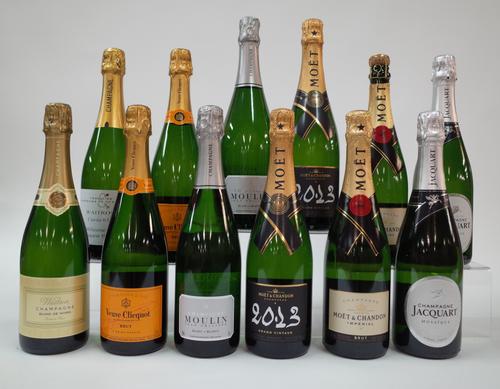 12 BOTTLES CHAMPAGNE