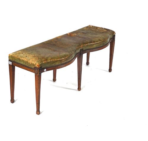 AN 18TH CENTURY HEPPLEWHITE STYLE WINDOW SEAT